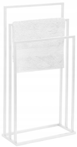 Bathroom Clothes Hanger Framado 01564 Towel Holder, White Metal