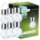  Lumiled Solar Lamp, Silver, 14 cm, 6 pcs.