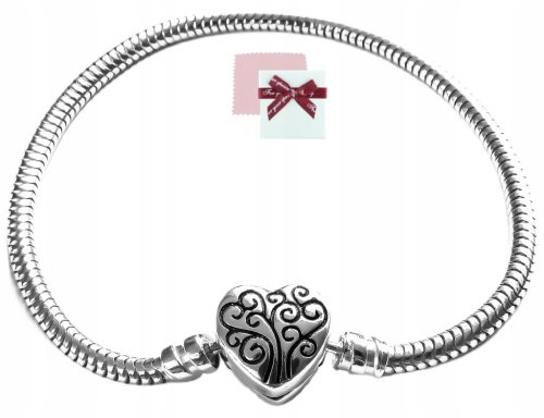  Silver 925 modular bracelet moments base for charms, beads 17-21 cm