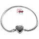  Silver 925 modular bracelet moments base for charms, beads 17-21 cm