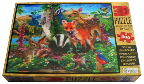  Puzzle 500 3D Howard Robinson WILD ANIMALS