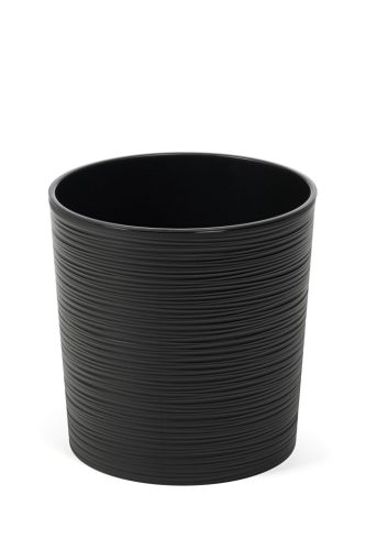  Flowerpot Lamela 25 cm x 25 x 25 cm Diameter 25 cm Plastic black