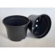  PSGR flowerpot 9 cm x 9 x 6 cm, diameter 9 cm, black plastic