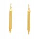  18k gold plated surgical steel earrings