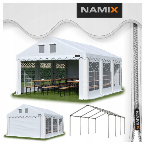 Garden pavilion, tents - NAMIX tent with more than 8 walls 4 x 6 x 3.1 m