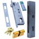 Locks for gates and doors - cassette box 50 x 30 mm, lock 72/34 mm, socket key