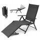 Sun loungers and garden and terrace Di Volio deck chair, aluminium, grey