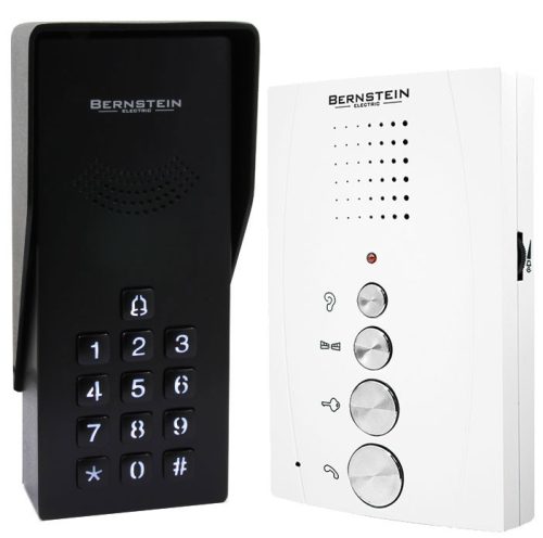 BLACK 1-Family Hands-Free Intercom, Codes and Combination