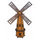  Garden windmill made of wood Windmills 235cm, 3 types