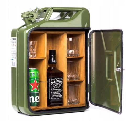  Metal bar canister JaGadzet 20 l green