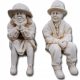  Garden figures made of concrete, grandfather, grandmother, decoration