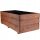  MMdon flowerpot 80 cm x 40 x 30 cm black wood, brown and beige tones