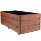  MMdon flowerpot 80 cm x 40 x 30 cm black wood, brown and beige tones