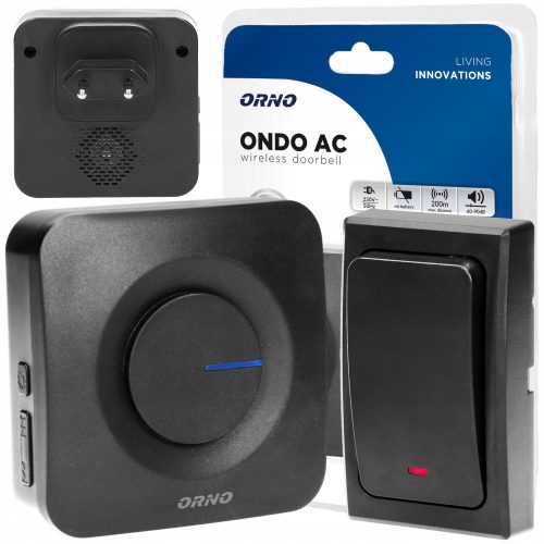 Orno wireless doorbell 200 m 90 dB