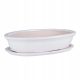  Botle flowerpot 13 cm x 19 x 5 cm ceramic white