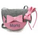  Children's bag Tomasz Siekański Pink tones, grey and silver tones, multicoloured