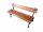 Benches for garden and terrace Wooden bench with backrest 145 x 50 cm