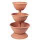  Flowerpot Strend Pro, 79 cm x 40 x 79 cm, diameter 40 cm, plastic in brown and beige tones