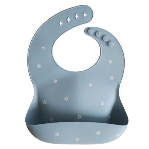  Mushie Silicone Bib Blue Shades