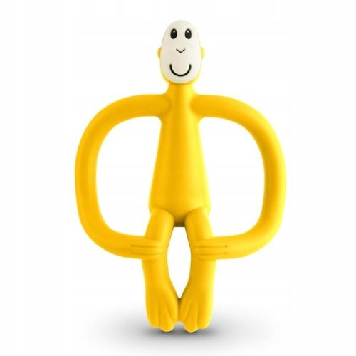  Matchstick Monkey Orthodontic Teether, Rubber, Yellow and Gold Tones