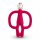  Matchstick Monkey Orthodontic Teether, Rubber, Red Tones