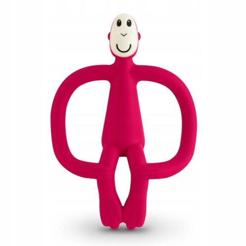  Matchstick Monkey Orthodontic Teether, Rubber, Red Tones