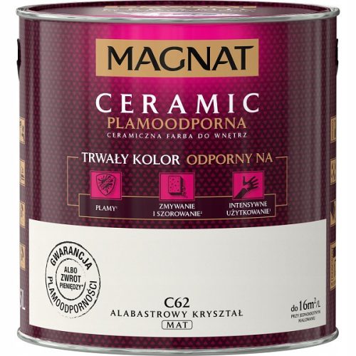 Magnat Ceramic Wall Paint 5 l C62 Alabaster Crystal matt