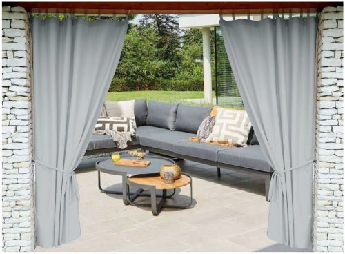  Rideaux de jardin pour tonnelle RZEPY 155x210, gris