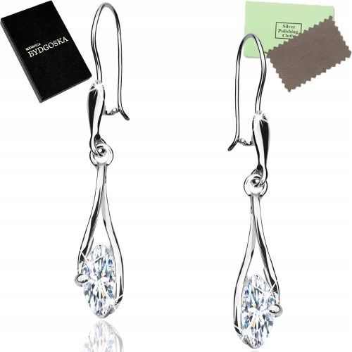  SILVER EARRINGS 925 LONG HANGING SILVER