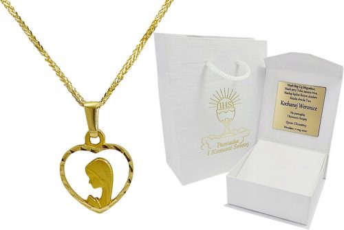  Gold Chain With Medallion Pr 585 Engraving