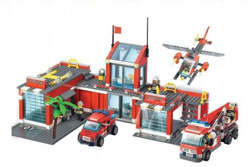  Bricks FIRE STATION Fire Department 774 pcs