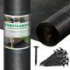 Agrartextil - Agrotextile mulching agent (weed control) HEVA black 160 x 5000 cm 70 g/m²