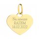  GOLD PENDANT HEART PENDANT HEART ENGRAVING 58