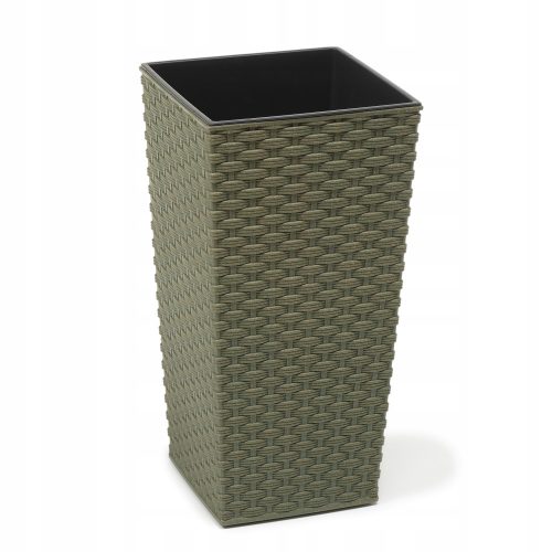  Lamela flowerpot, 47 cm x 25 x 47 cm, diameter 25 cm, plastic in shades of green