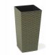  Lamela flowerpot, 47 cm x 25 x 47 cm, diameter 25 cm, plastic in shades of green