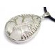  PENDANT stone ROCK CRYSTAL tree of LIFE [W480