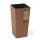  Lamela flowerpot, 19 cm x 19 x 36 cm, diameter 19 cm, plastic in brown and beige tones