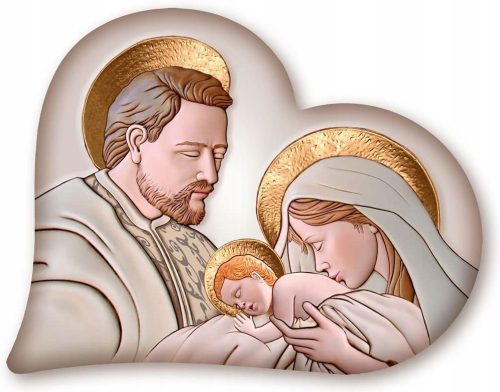 Pictures on the wall MODERN PAINTING HOLY FAMILY 50x65 HEART WEDDING