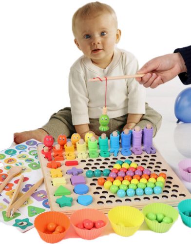  Brain Training Montessori FISH Letters Numbers