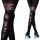  Fenome patterned tights 80den black Nero size 1/2