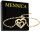  Bydgoszcz Mint Heart Bracelet 21 cm gold