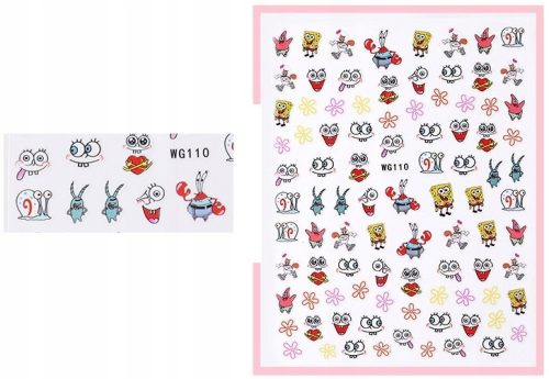 NAIL STICKERS COLORFUL CARTOONS EMOTIONS