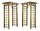 Pergolen - Pergola wooden carousel trellis 210 cm + Keilor DRAGON gloves size 9 - L 1 pair