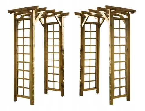 Pergolen - Pergola wooden carousel trellis 210 cm + Keilor DRAGON gloves size 9 - L 1 pair