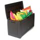 Garden box plastic garden box, 310 l, brown