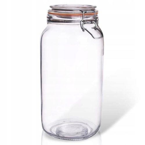 Food Container Pots Glass Jar with Clip BELA 2 l