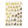  NAIL STICKERS GOLDEN FLAMES 3279-1