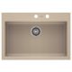 Moderno Buddy 60 single-bowl sink, beige granite tones