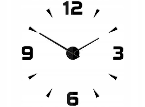 Decorative wall stickers stuck on! Shot wall clock, glossy black!