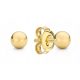  GOLD BALL EARRINGS 4 MM GOLD pr 585